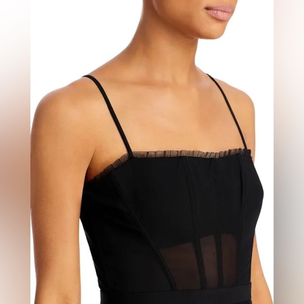 BCBGMAXAZRIA 
Oly Tiered Ruffle Tulle Evening Gown - Picture 9 of 16
